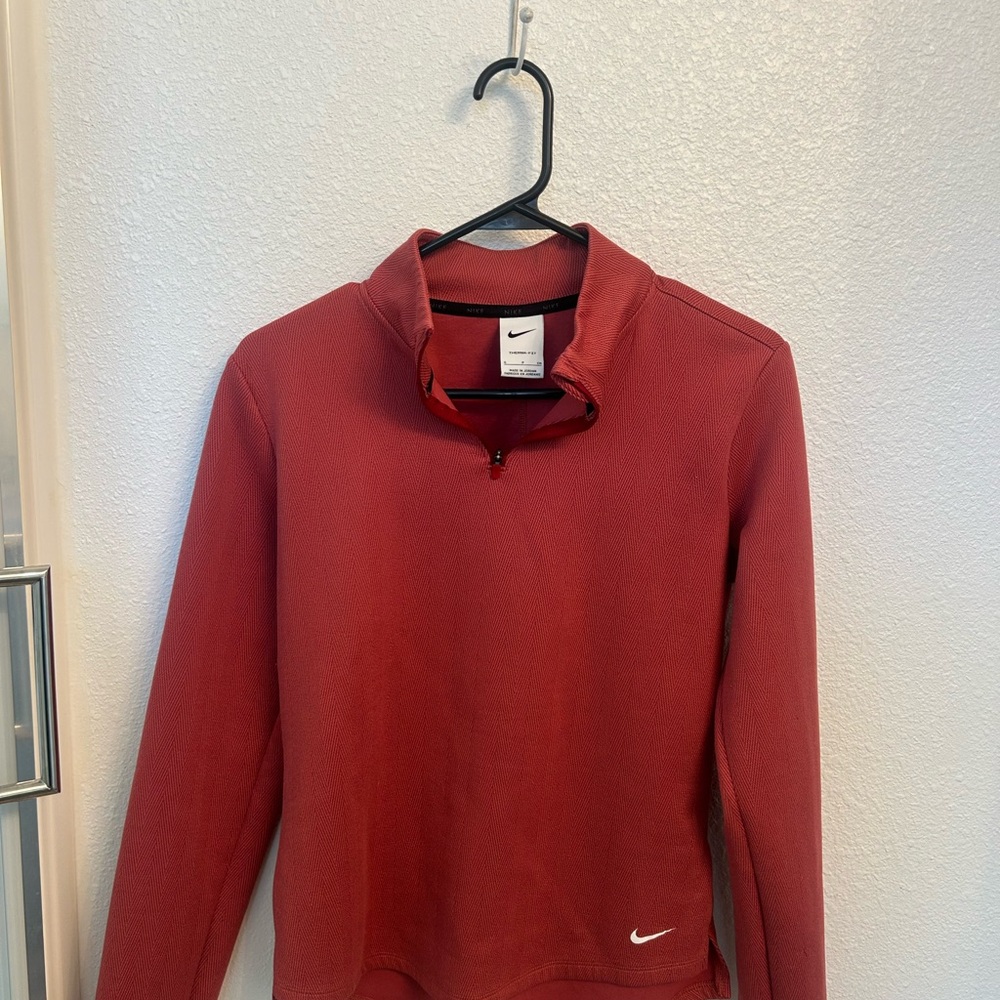 Nike Crimson Quarter-Zip Sweatshirt